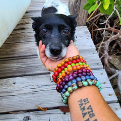 Acai Seeds Bracelets - Handmade in the Amazonia