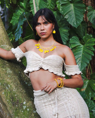 Yemanjá Necklace, Earrings and Bracelets Set